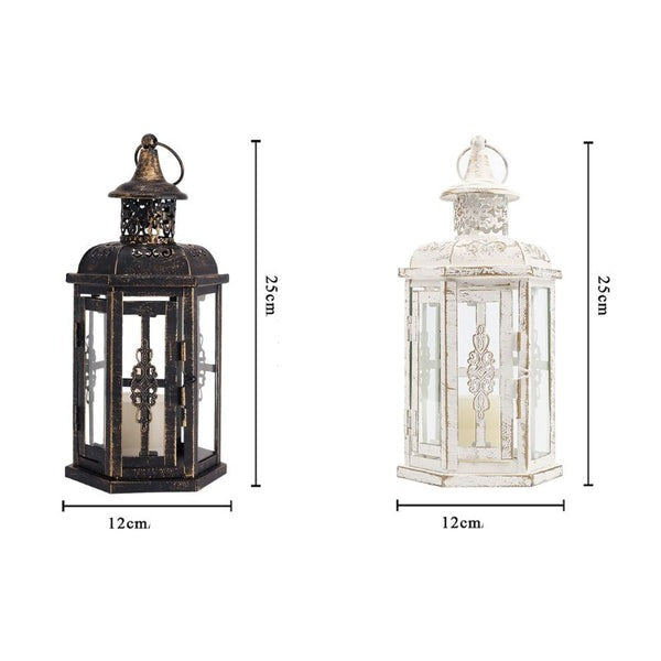 Lanterna Decorativa Vintage de Velas para Jardim - GardenGlow