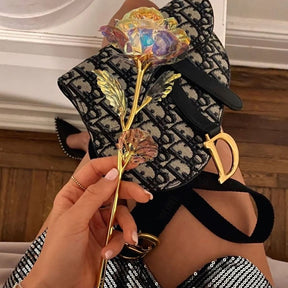 Rosa Galáxia Banhada a Ouro - Compre 1 Leve 5 PROMO